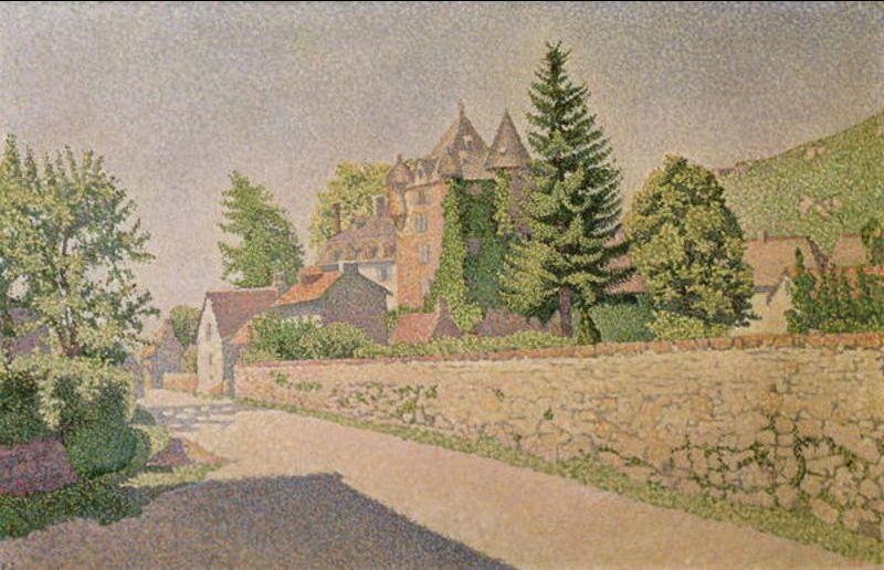 Paul Signac Chateau de Comblat Norge oil painting art